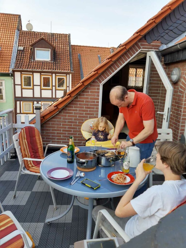 wolfenbüttel ferienwohnung dachterrasse