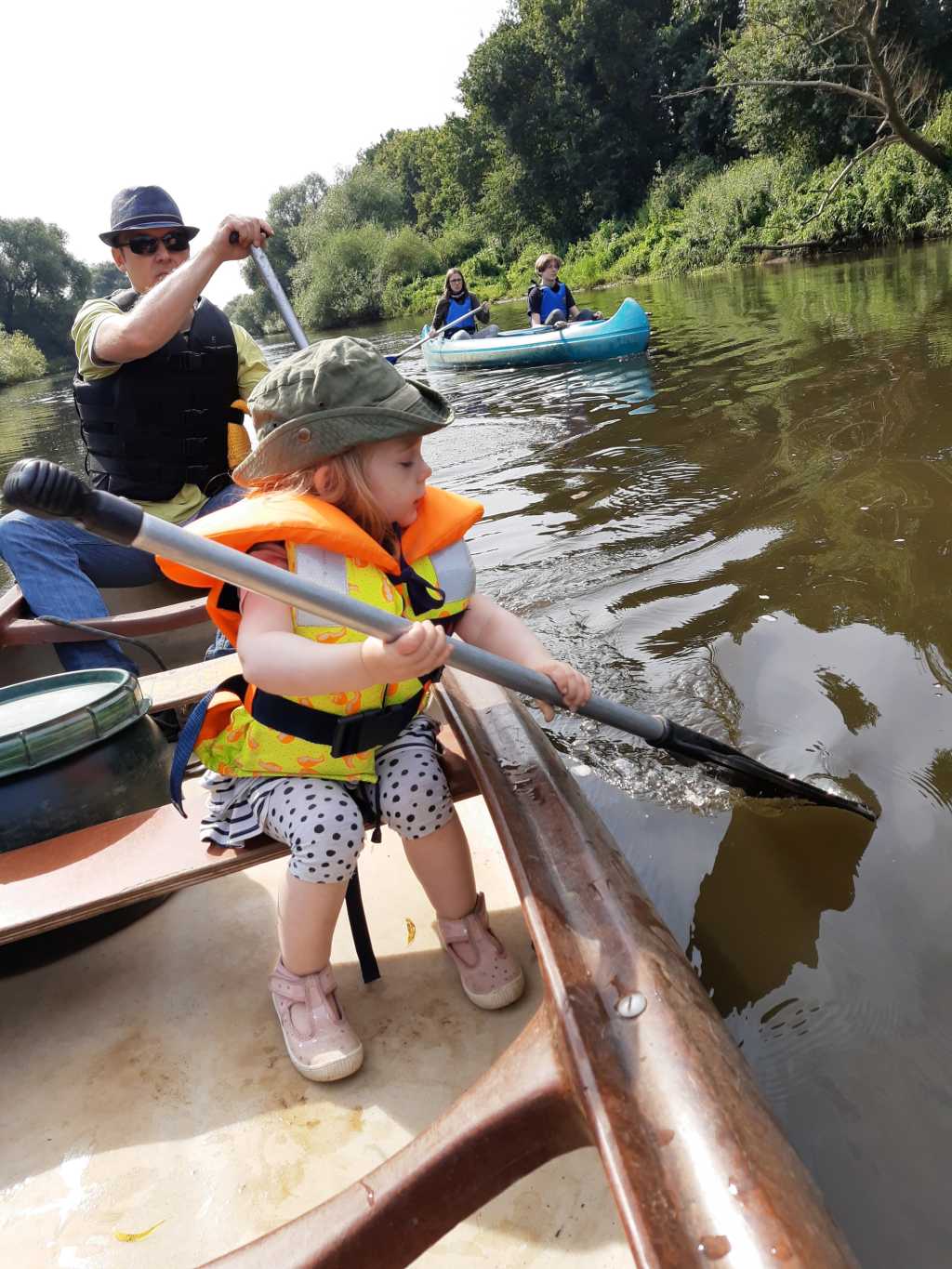 canoe ems lingen with toddler