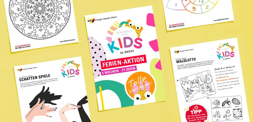 BKK24 ferienfit für kids druckvorlagen