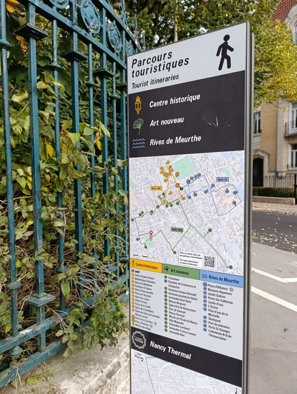 nancy spaziergang jugendstil karte